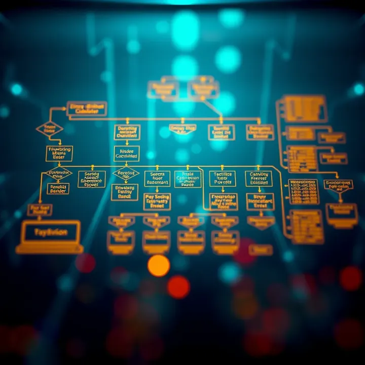 Flowchart Highlighting Binary Division Applications in Technology Flowchart showing practical applications of binary division in computing and electronics